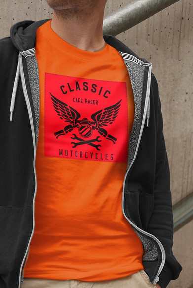 Koszulka z naszywką Cafe racer