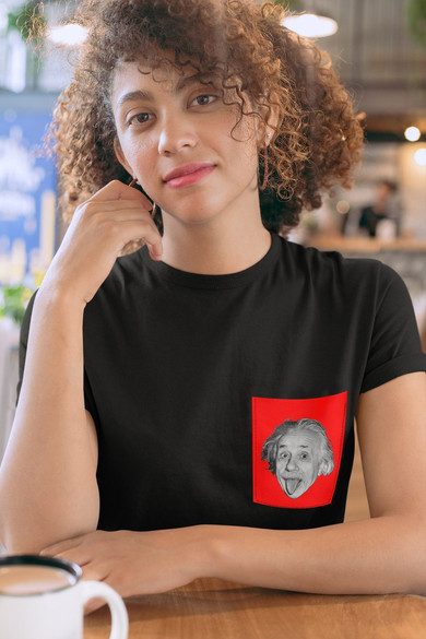 Koszulka z kieszonką ALBERT EINSTEIN