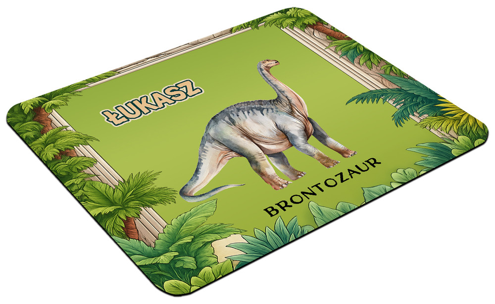 Podkładka Dinozaury Brontozaur z imieniem na zamówienie 60x40cm