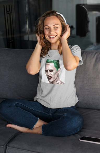 Bluzka damska z naszywką Joker Jared Leto