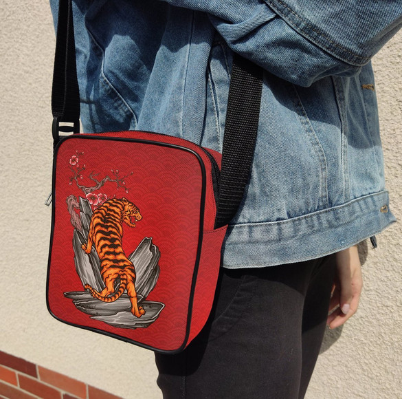 Torba Listonoszka JAPAN TIGER Dodaj Napis!