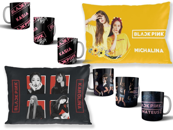 BLACKPINK Zestaw poduszka+kubek WZORY +GRATIS!