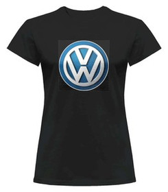 Bluzka damska z naszywką Volkswagen logo black