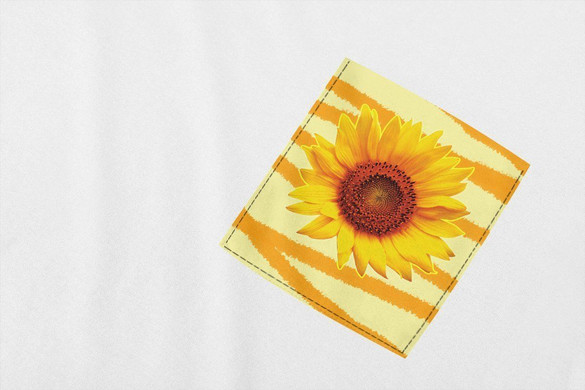 Koszulka z kieszonką SŁONECZNIK