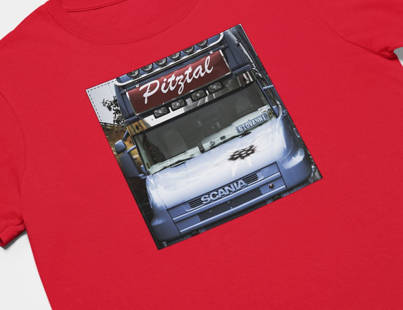 Koszulka z naszywką Scania car