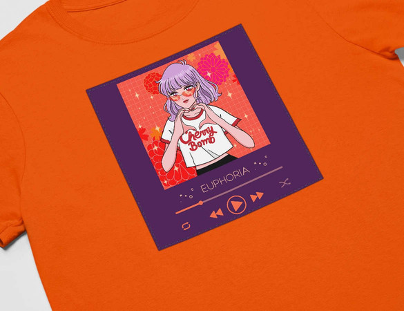 Koszulka z naszywką Euphoria