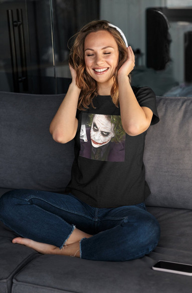 Bluzka damska z naszywką Joker Heath Ledger