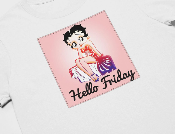 Koszulka z naszywką Hello Friday