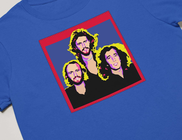 Koszulka z naszywką  Bee Gees  02
