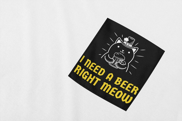 Koszulka z kieszonką I NEED A BEER