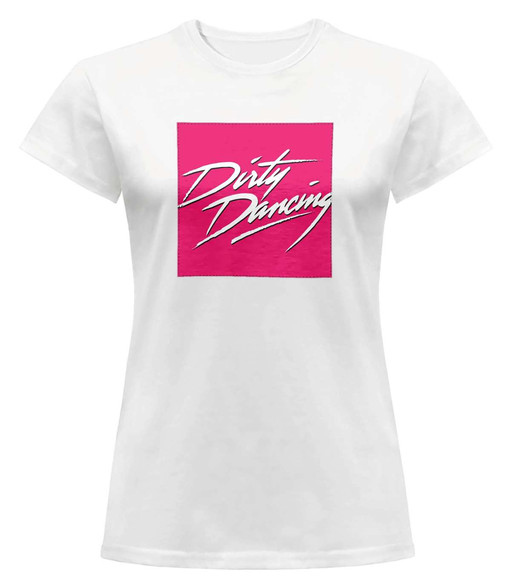 Bluzka damska z naszywką Dirty Dancing logo pink