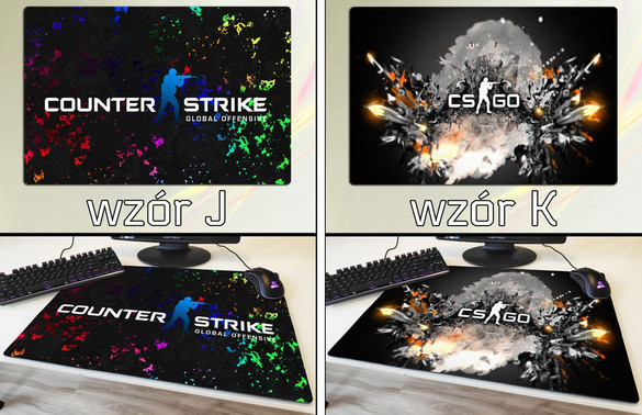 Podkładka pod mysz duża HYPER BEAST CS GO 60x40cm