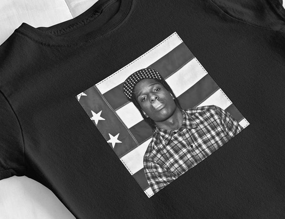 Bluzka damska z naszywką Asap Rocky Live.Love.