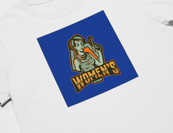 Koszulka z naszywką WOMEN;S STRENGHT