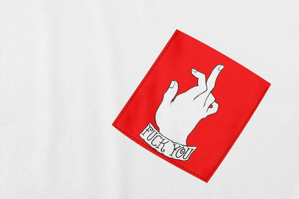 Koszulka z kieszonką FUCK YOU