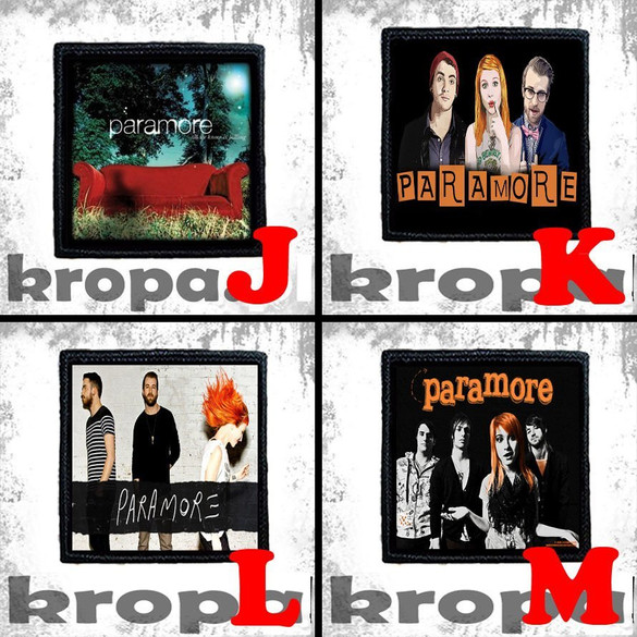 Naszywka PARAMORE 8 X 8 cm Dużo Wzorów!