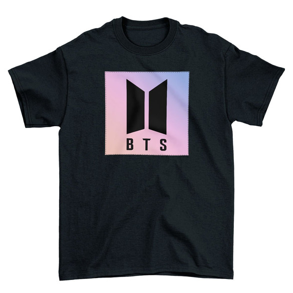 Koszulka z naszywką BTS LOGO 02