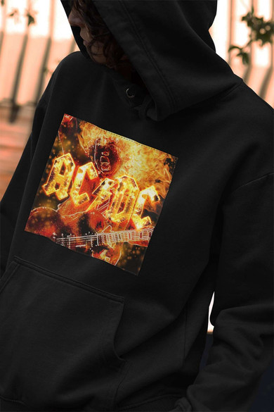 Bluza z naszywką AC/DC On Fire