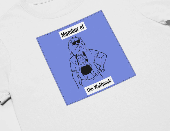 Koszulka z naszywką Member of the Wolfpack