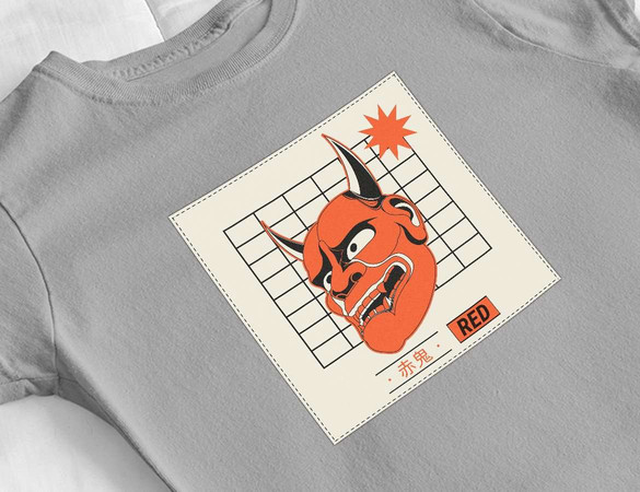 Bluzka damska z naszywką Red devil