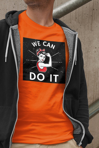 Koszulka z naszywką We Can Do It