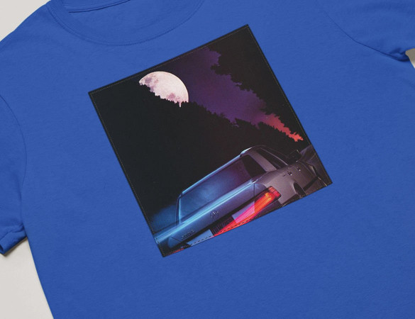 Koszulka z naszywką Mercedes at night