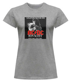 Bluzka damska z naszywką AC/DC Bon Scott