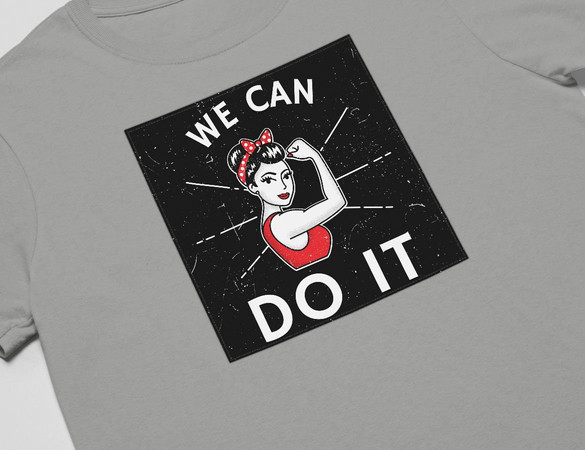 Koszulka z naszywką We Can Do It