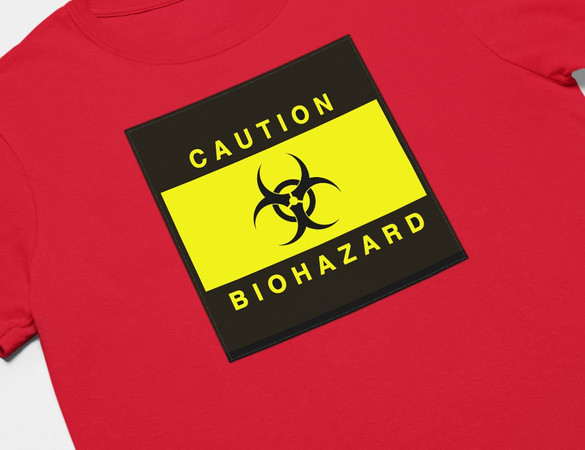 Koszulka z naszywką Biohazard  02