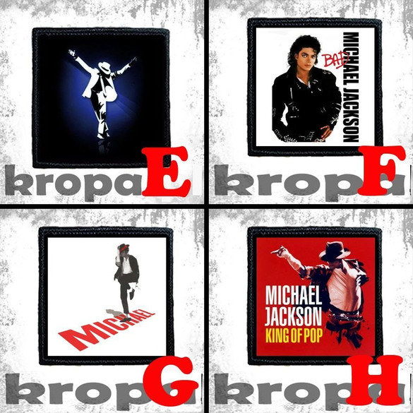 Naszywka MICHAEL JACKSON 10 x 10 cm  Dużo Wzorów!