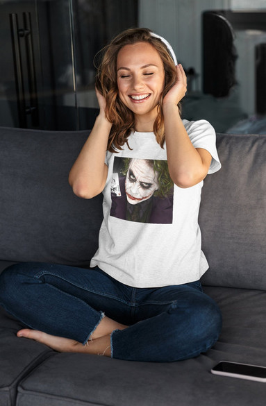 Bluzka damska z naszywką Joker Heath Ledger