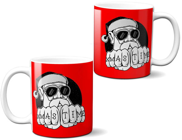 Kubek ŚWIĄTECZNY XMAS TIME Święta na Prezent +imię