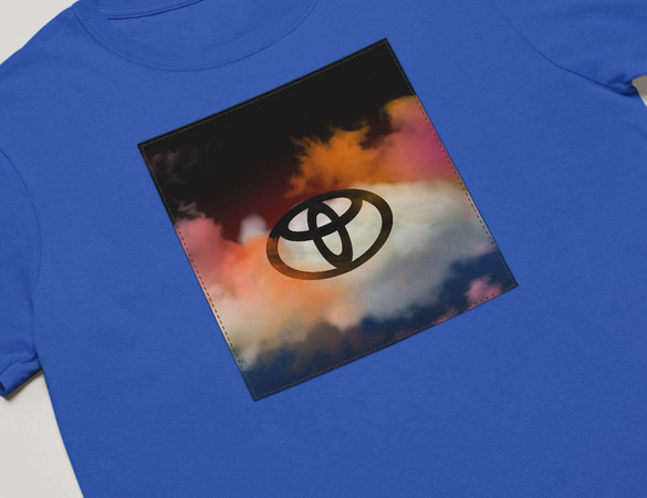 Koszulka z naszywką Toyota logo colourful