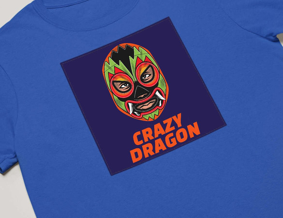 Koszulka z naszywką  Crazy Dragon