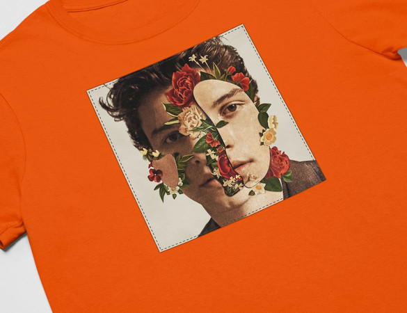 Koszulka z naszywką Shawn Mendes light