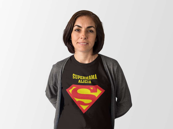Koszulka SUPERMAMA + IMIĘ
