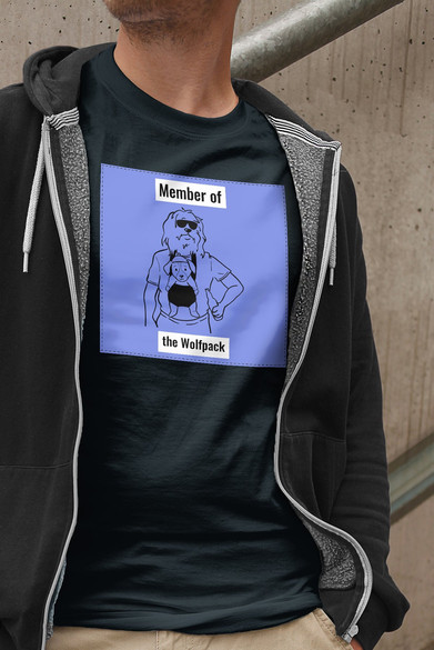 Koszulka z naszywką  Member of the Wolfpack