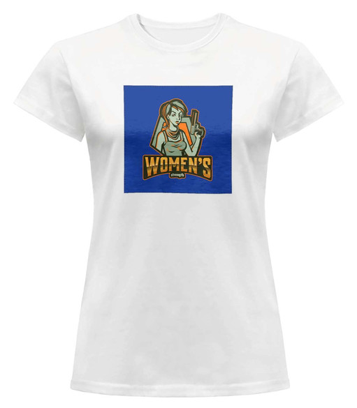 Bluzka damska z naszywką WOMEN