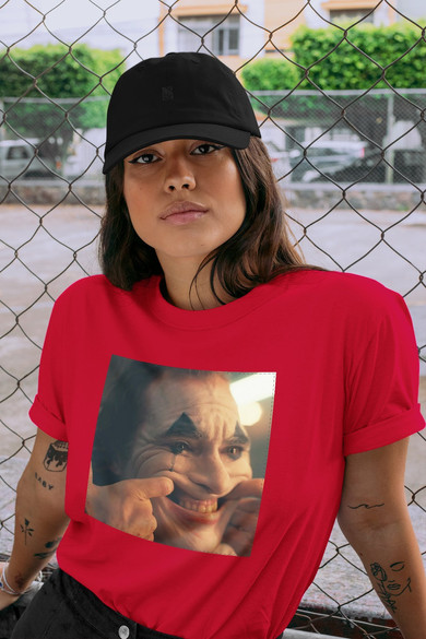 Koszulka z naszywką Joker Happy face