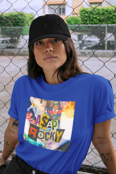 Koszulka z naszywką Asap Rocky collage
