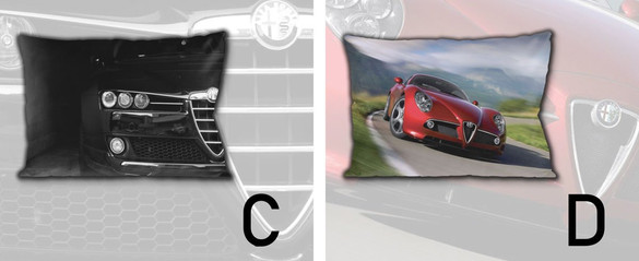 Zestaw ALFA ROMEO poduszka+kubek+GRATIS!  WZORY