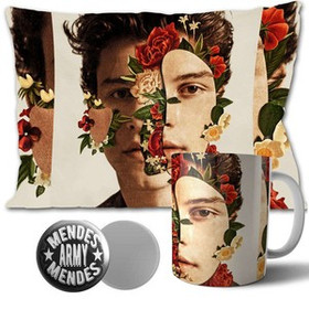 SHAWN MENDES  Zestaw poduszka kubek WZORY+GRATIS