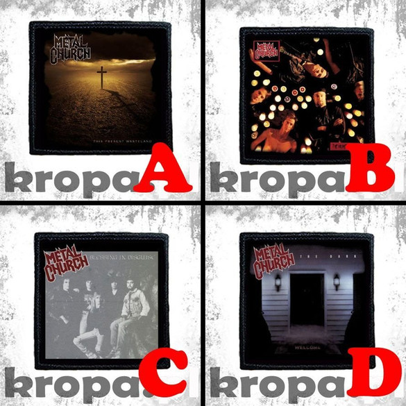 Naszywka METAL CHURCH 10 x 10 cm  Dużo Wzorów!