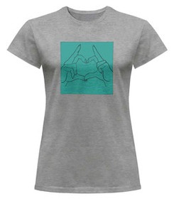 Bluzka damska z naszywką Serce