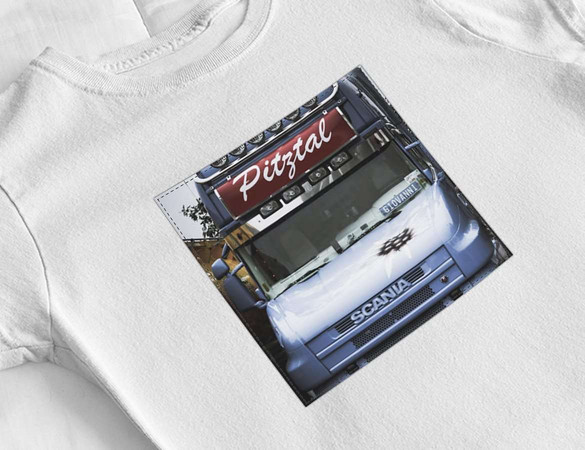 Bluzka damska z naszywką Scania car