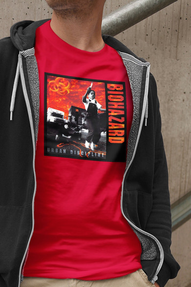 Koszulka z naszywką Biohazard 01