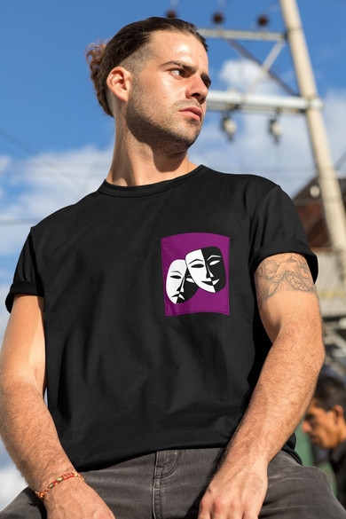 Koszulka z kieszonką THEATER MASKS