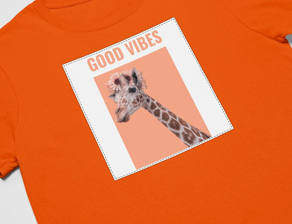 Koszulka z naszywką Good vibes