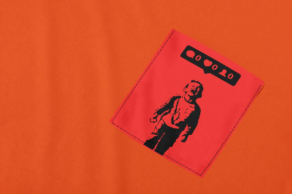 Koszulka z kieszonką BANKSY 02