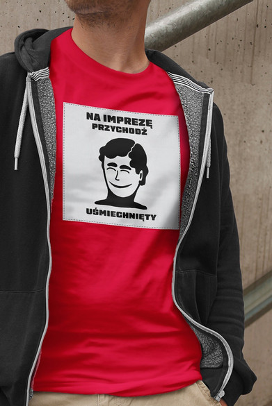 Koszulka z naszywką PRL- Impreza